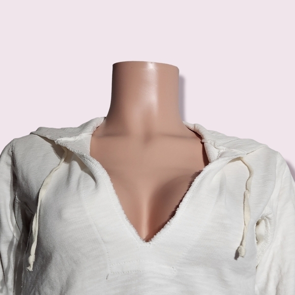 J. Crew Women’s French Terry Distressed Hoodie, Size XS - Picture 2 of 9